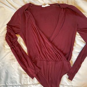 NanaMacs Surplice bodysuit